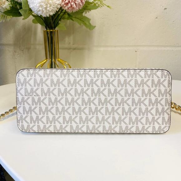 Michael Kors 35F1GTVC6B Jet Set Travel Medium Logo Dome Crossbody Bag - Picture 6 of 8